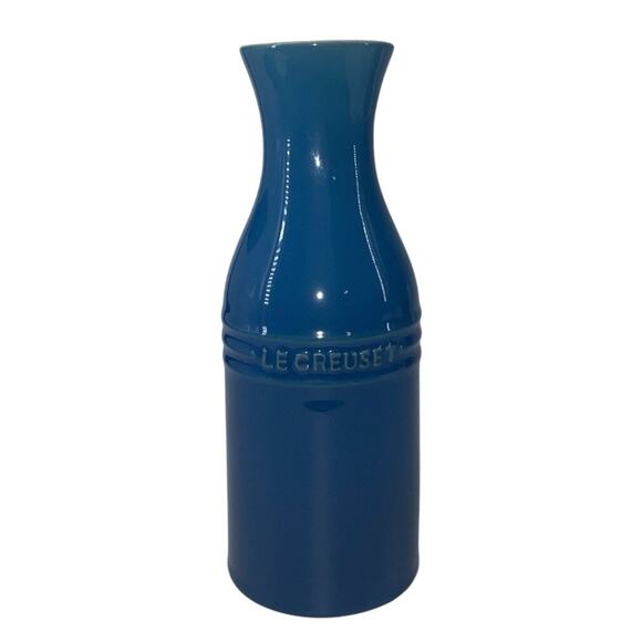 Le Creuset Water CARAFE Vase 350ml/11.8oz Stoneware Ombre Marseille BLUE - Picture 1 of 6